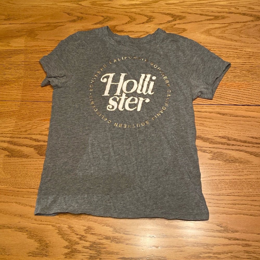 grey slim tee hollister